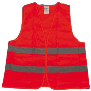 uniTEC Gilet de securite Polyester DIN en 471 Orange