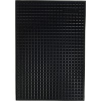 74512 Tapis de Nid d'abeille, 42 x 29 cm, Noir