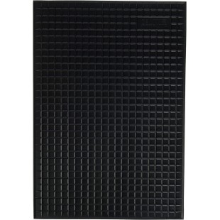 74512 Tapis de Nid d'abeille, 42 x 29 cm, Noir