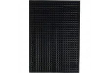 74512 Tapis de Nid d'abeille, 42 x 29 cm, Noir