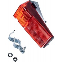 ruckleuchte Schutzblech/Strebenbefestigung Feu arriere Dynamo a  LED-Garde-Boue/Fixation sur entretoise Mixte, Rouge, Taille Uni