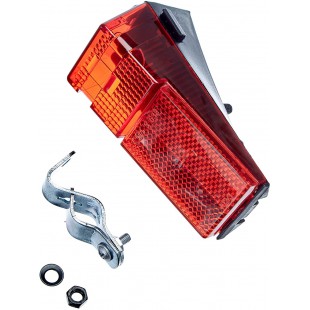 ruckleuchte Schutzblech/Strebenbefestigung Feu arriere Dynamo a  LED-Garde-Boue/Fixation sur entretoise Mixte, Rouge, Taille Uni