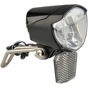 Phare de velo a  Dynamo LED 70 lux | Lampe de velo avec Fonction feu de Position | Lumiere de velo LED avec crepuscule Automatiq