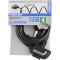 Seilschloss Cable antivol Longueur : 85 cm-Diametre : 23 mm. Mixte, Noir, 85