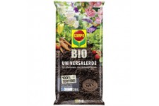 Bio Terreau Universel pour Plantes d'interieur, legumes, Fruits et Herbes, sans Tourbe, 20 litres, Marron