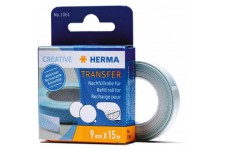 HERMA 1061 Recharge d'adhesif amovible Transfer 9 mm x 15 m