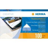Herma 1302 Transparol Coins-Photo Format Geant 100 pieces Transparent