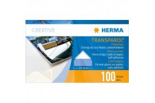 Herma 1302 Transparol Coins-Photo Format Geant 100 pieces Transparent