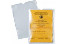 HERMA 1332 etui de protection pour carnet de vaccination (110 x 155 mm, transparent) pour carnet de vaccination et carnet d'epic