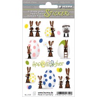 HERMA Happy Easter Stickers papier fete lapin 16x9cm