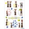 HERMA Happy Easter Stickers papier fete lapin 16x9cm
