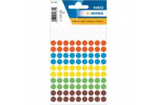 HERMA Multi-purpose labels Ø 8 mm couleurs assorties 540 pcs. - etiquette autocollante (Ø 8 mm)