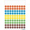 HERMA Multi-purpose labels Ø 8 mm couleurs assorties 540 pcs. - etiquette autocollante (Ø 8 mm)