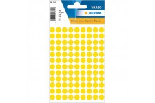 Herma etiquettes/pastilles de couleur 5 pages Ø 8 mm jaune