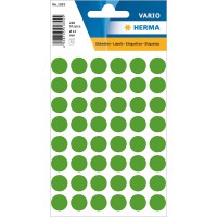 HERMA 1855 Cercle Vert 240piece(s) etiquette auto-collante - etiquettes auto-collantes (Vert, Cercle, mix, 1,3 cm, 240 piece(s))