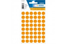 HERMA Lot de 1864 etiquettes multi-usages / pastilles de couleur rondes (Ø 13 mm, 5 feuilles, papier mat) autocollantes permanen