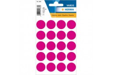 etiquettes universelles Herma, 8 mm de diametre, rondes, lot de 540 19 mm rund Papier, 100 Stuck, rosa rosa/matt