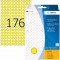 Herma 2211 etiquettes universelles diametre 8 mm 5632 pieces Jaune