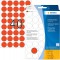 Herma 2252 etiquettes universelles support perfore diametre 19 mm 1280 pieces Rouge