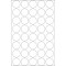 Herma 2257 etiquettes fermoirs extrafortes rondes diametre 19 mm 640 pieces, Mat