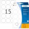 Herma 2270 etiquettes universelles diametre 32 mm 480 pieces Blanc