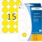 Herma 2271 etiquettes universelles diametre 32 mm 480 pieces Jaune