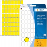 Herma 2341 etiquettes universelles 12 x 18 mm 1792 pieces Jaune