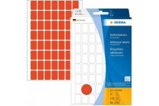 Herma 2342 etiquettes universelles 12 x 18 mm 1792 pieces Rouge