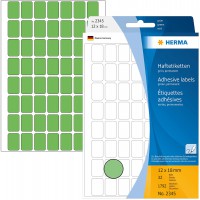 Herma 2345 etiquettes universelles 12 x 18 mm 1792 pieces Vert