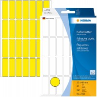 Herma 2361 etiquettes universelles 13 x 40 mm 896 pieces Jaune