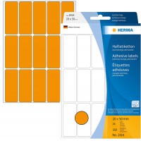 Herma 2414 etiquettes universelles 20 x 50 mm 360 pieces Orange fluo