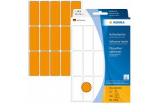 Herma 2414 etiquettes universelles 20 x 50 mm 360 pieces Orange fluo