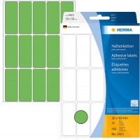 Herma 2415 etiquettes universelles 20 x 50 mm 480 pieces Vert