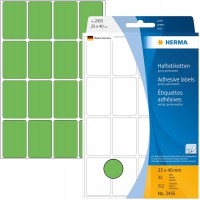 Herma 2455 etiquettes universelles 25 x 40 mm 512 pieces Vert