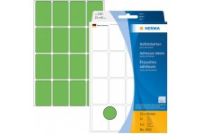 Herma 2455 etiquettes universelles 25 x 40 mm 512 pieces Vert