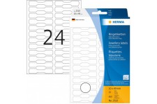 Herma 2510 etiquettes bijouterie 10 x 49 mm carton 600 pieces Blanc