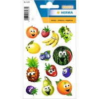 HERMA 3233 Lot de 13 autocollants en forme de fruit pour enfants