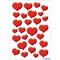 HERMA 3254 Lot de 27 autocollants en forme de coeur pour la Saint Valentin, motif coeurs mignons (27 autocollants, film mat) aut