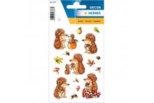 (3367) Autocollants decoratifs en papier Motif herisson Contenu : 3 feuilles de 16 stickers