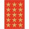 HERMA 3414 Lot de 45 autocollants de Noel avec etoiles dorees Ø 22 mm 45 autocollants de decoration de Noel autocoll
