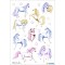 3427 Lot de 18 Autocollants en Papier Motif Licornes pour garcons et Filles