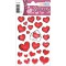 HERMA DECOR Stickers hearts&letters silver embossed 2 sheets autocollant 2 feuilles