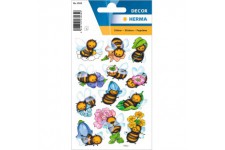 planches de stickers decoratifs Motif abeilles amusantes