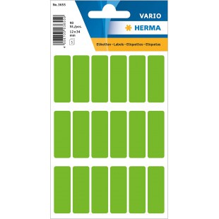 Labels Multi-usages 12 x 34 mm Vert 90 piece(s)