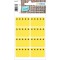 HERMA 3771 etiquettes de congelation jusqu'a  -30 °C, jaune, 40 x 26 mm, etiquettes autocollantes pour le bureau, la cuisine, la