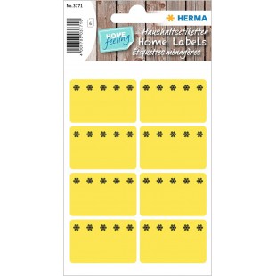 HERMA 3771 etiquettes de congelation jusqu'a  -30 °C, jaune, 40 x 26 mm, etiquettes autocollantes pour le bureau, la cuisine, la