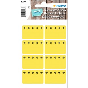 HERMA 3771 etiquettes de congelation jusqu'a  -30 °C, jaune, 40 x 26 mm, etiquettes autocollantes pour le bureau, la cuisine, la