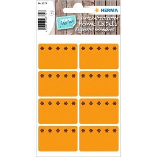 Herma Deep-freeze labels 26 x 40 mm Lum. Orange Ice Crystals 48 pcs - etiquette autocollante (26 x 40, 48 pieces).