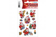 HERMA 3888 Multicolore autocollant decoratif - Autocollants decoratifs (Multicolore, Papier, Santa Claus, 3 feuilles