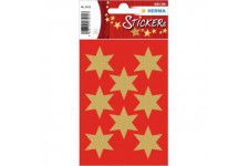 - Autocollants de Noel - Motif : etoile doree - 33 mm